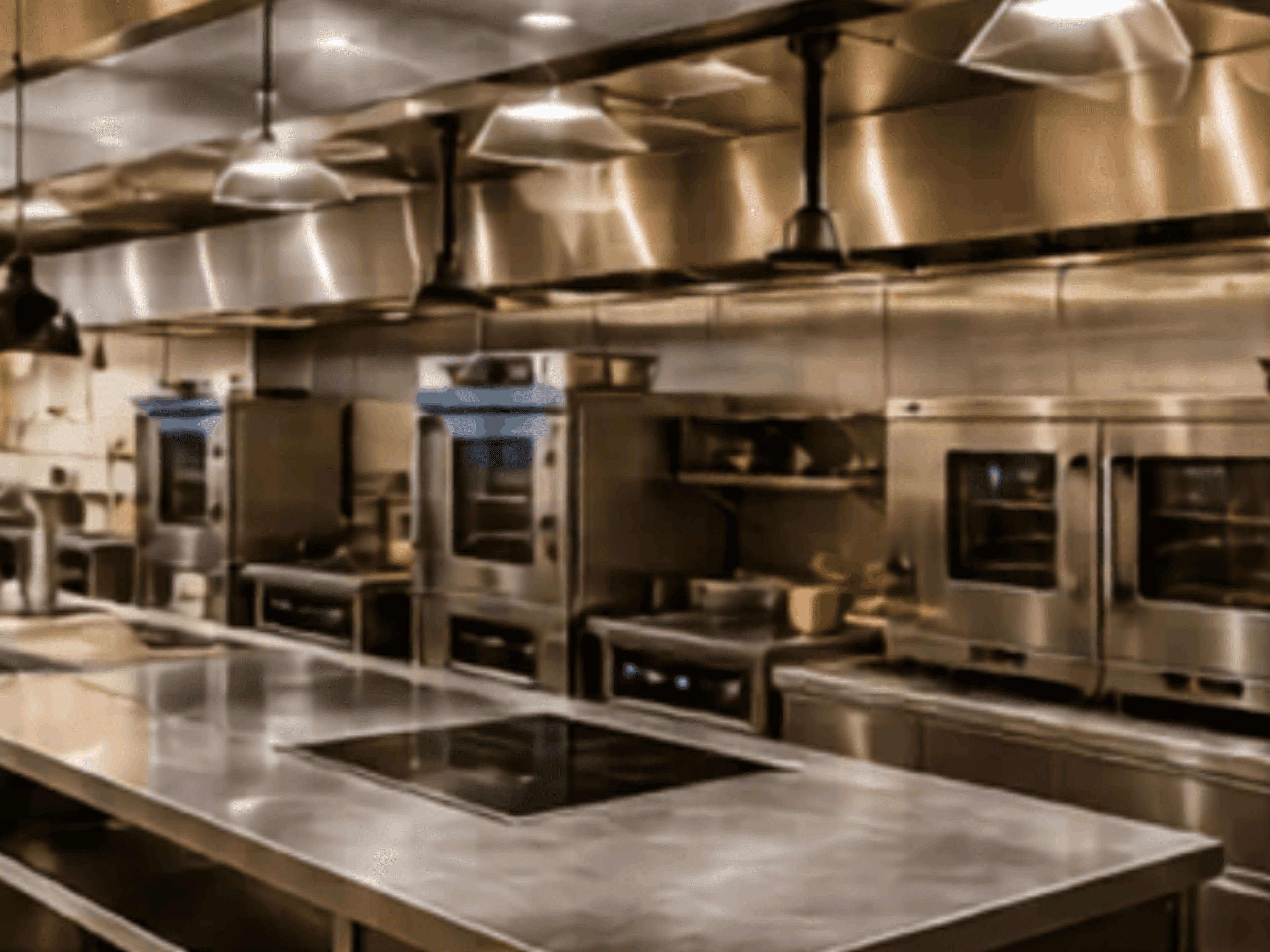 Commercial kitchen layout and equipment