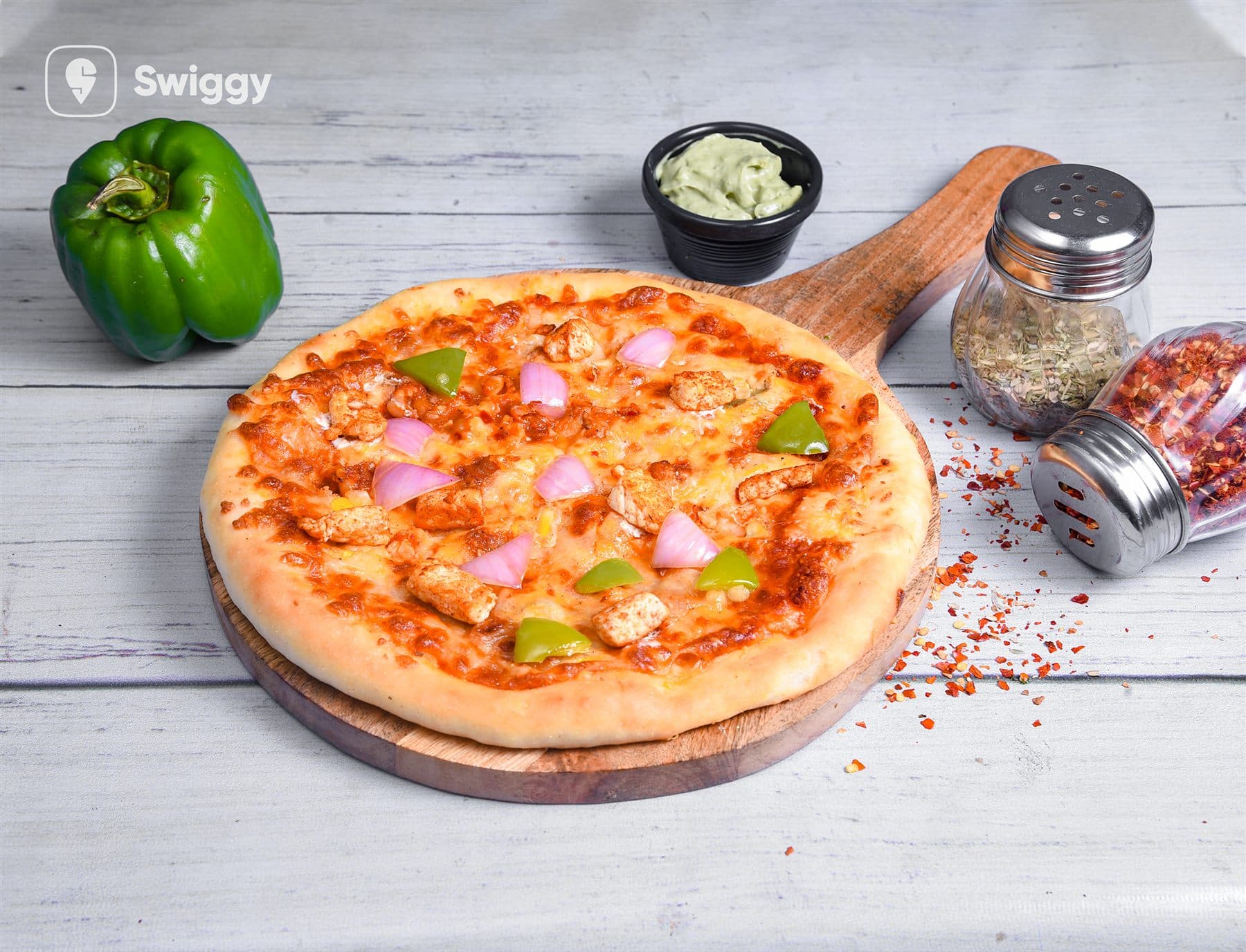 Tandoori paneer pizza developed for Pizza Fresca
